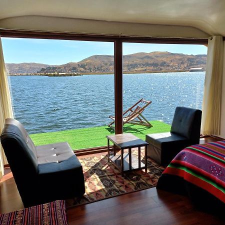 Uros Aruma Uro on Uros Floating Islands Puno Exterior foto